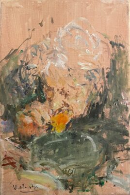 Verkocht! 'Oude vrouw', 30 x 20, olieverf op linnen, 2021